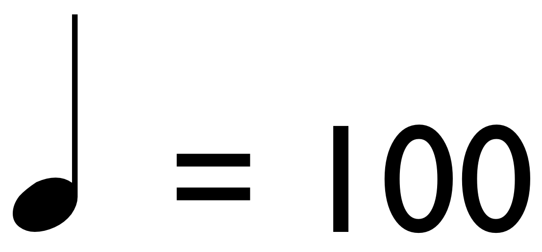 how to read music Day 3 tempo / 100 quarter notes in a minute
