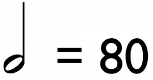 how to read music - Day 3: tempo / 80 half notes in a minute metronome mark
