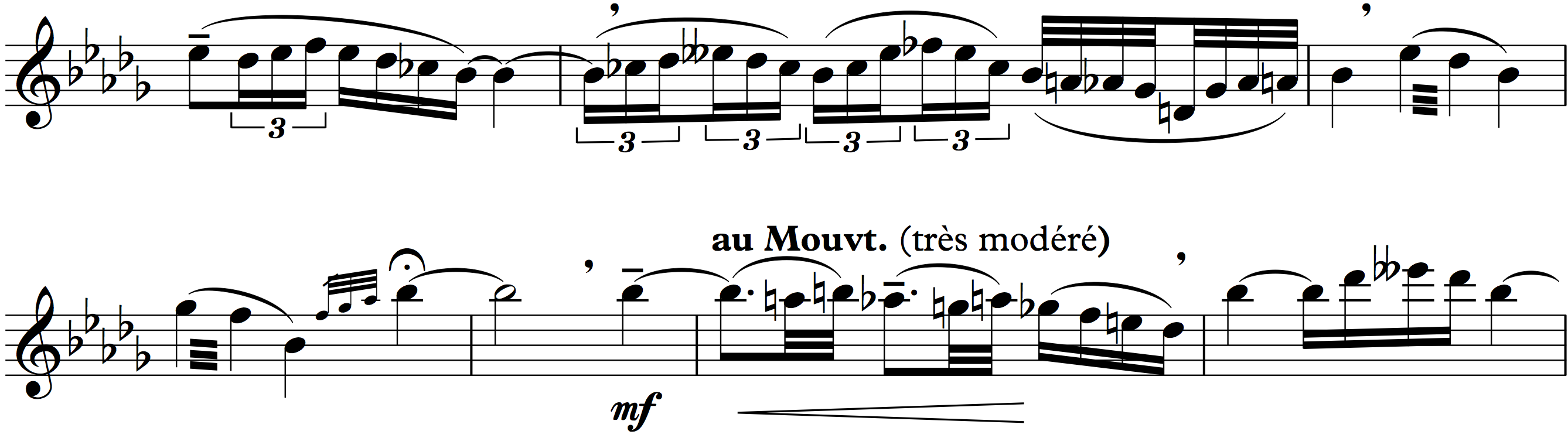 Breath Mark debussy School of Composition