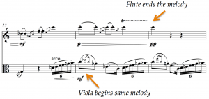Instruments overlap for seamless transition
